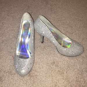 silver heels